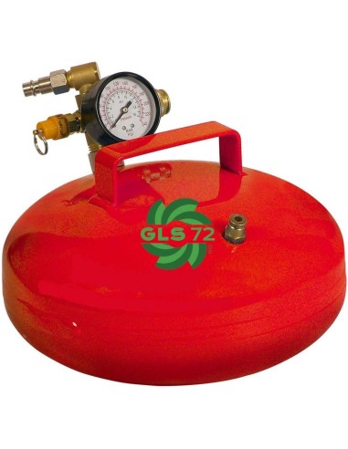 Serbatoio aria compressa gls72 5,5 litri con manometro e maniglia