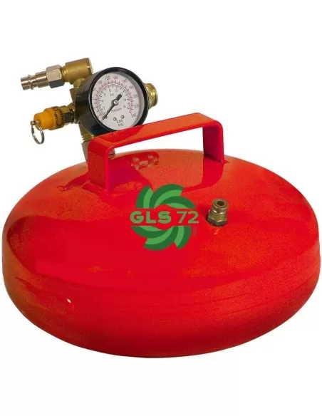 Serbatoio aria compressa gls72 5,5 litri con manometro e maniglia