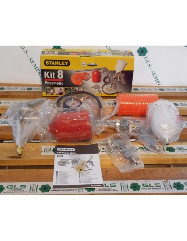 Kit 8 pneumatic STANLEY kit accessori compressore aria compressa 8 pz aerografo