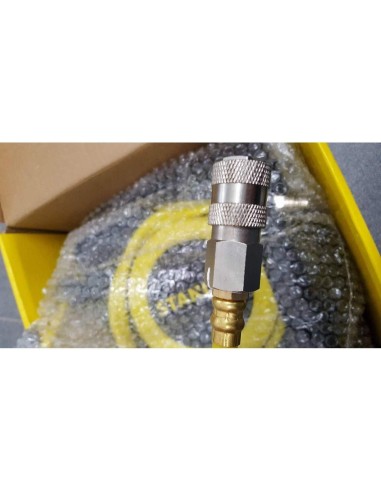 4 - Arrotolatore con tubo aria compressa 6,5x10 STANLEY prolunga 9 mt