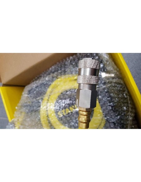 4 - Arrotolatore con tubo aria compressa 6,5x10 STANLEY prolunga 9 mt