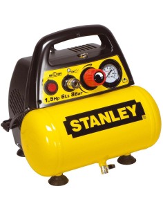 1 - Compressore aria STANLEY dn 200/6/8 serbatoio 6 lt 1,5 hp monostadio portatile