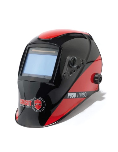 1 - Maschera casco saldatura saldatore autoscurante tig mig mma SACIT p950 turbo