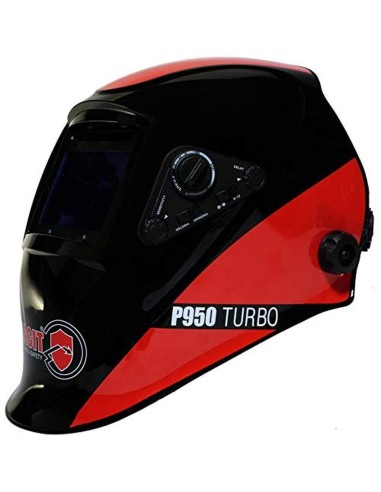 2 - Maschera casco saldatura saldatore autoscurante tig mig mma SACIT p950 turbo