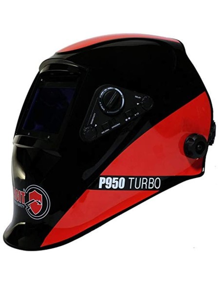 2 - Maschera casco saldatura saldatore autoscurante tig mig mma SACIT p950 turbo