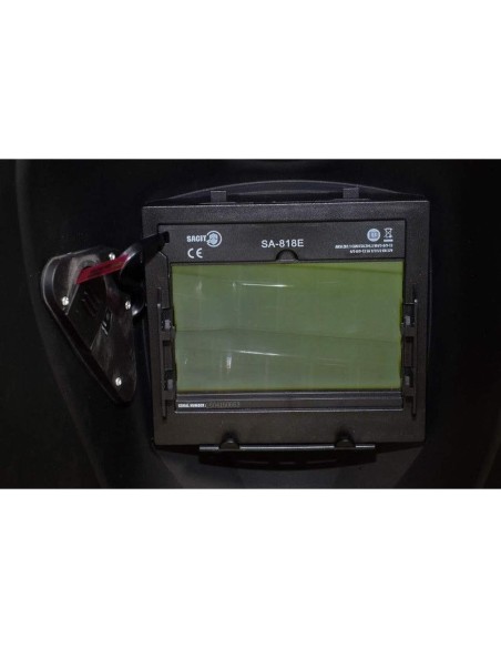 6 - Maschera casco saldatura saldatore autoscurante tig mig mma SACIT p950 turbo