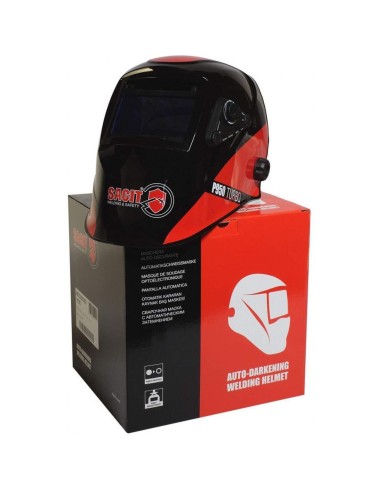 7 - Maschera casco saldatura saldatore autoscurante tig mig mma SACIT p950 turbo