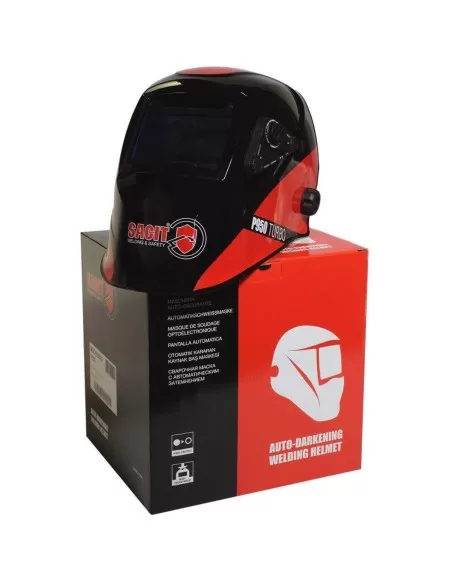 7 - Maschera casco saldatura saldatore autoscurante tig mig mma SACIT p950 turbo