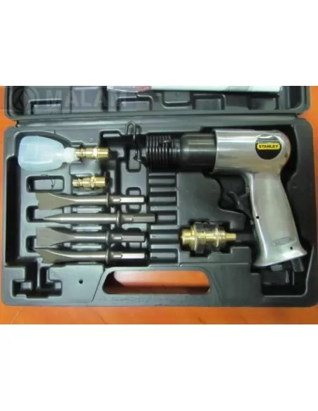2 - Kit STANLEY martello scalpellatore piu' 4 scalpelli pneumatico aria 2 - Kit STANLEY martello scalpellatore piu' 4 scalpelli pneumatico aria