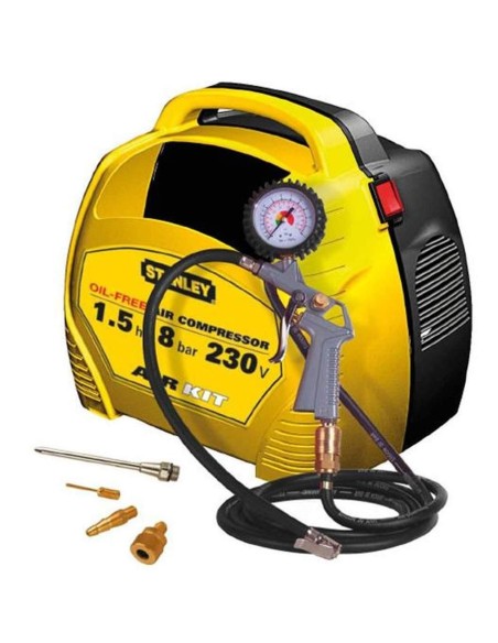 Compressore STANLEY air kit aria portatile senza serbatoio 1,5 hp 8 bar