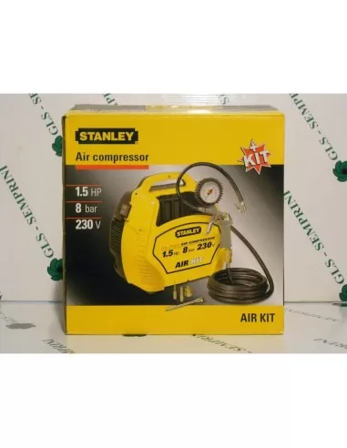 Compressore STANLEY air kit aria portatile senza serbatoio 1,5 hp 8 bar