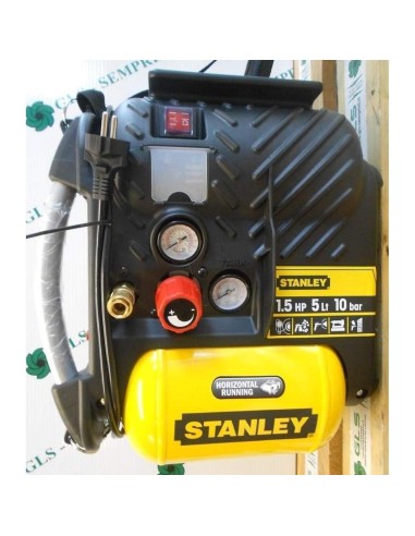 Compressore aria STANLEY air boss portatile tracolla 5 lt litri 1,5 hp 10 bar