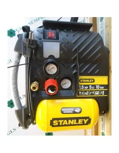 Compressore aria STANLEY air boss portatile tracolla 5 lt litri 1,5 hp 10 bar