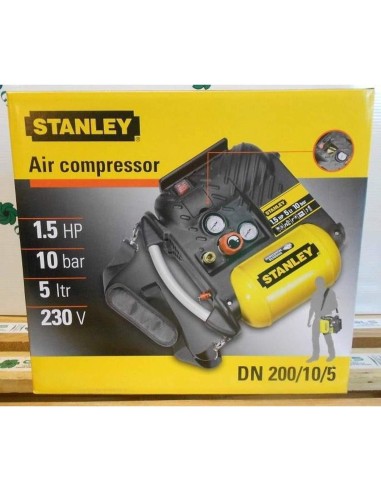 Compressore aria STANLEY air boss portatile tracolla 5 lt litri 1,5 hp 10 bar