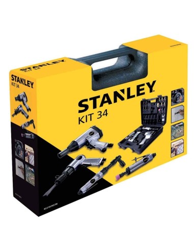 1 - Kit STANLEY 34 pezzi pneumatic accessori pneumatici compressore aria avvitatore