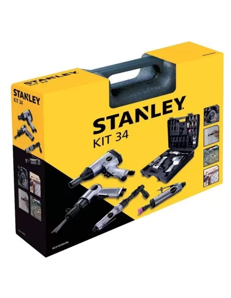 1 - Kit STANLEY 34 pezzi pneumatic accessori pneumatici compressore aria avvitatore