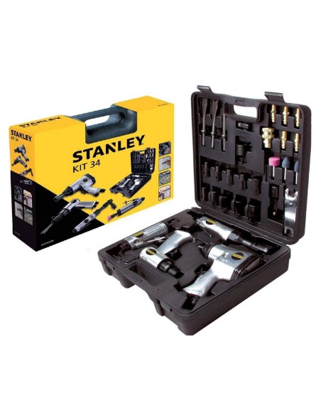 7 - Kit STANLEY 34 pezzi pneumatic accessori pneumatici compressore aria avvitatore