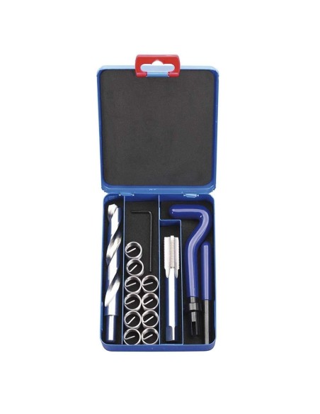 Kit set assortimento ripristino riparazione filetti inox Fervi serie e010