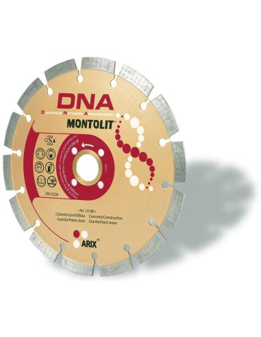 DISCO DIAMANTATO DNA MONTOLIT LX PER CALCESTRUZZO GRANITO PROFIDO PIETRE DURE
