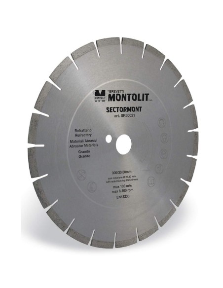 DISCO DIAMANTATO MONTOLIT SR PER REFRATTARIO GRANITO PORFIDO MATERIALI ABRASIVI