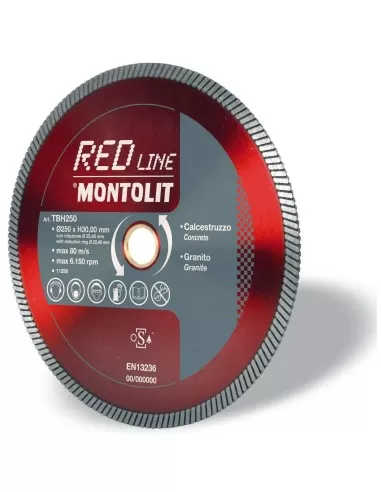 1 - DISCO DIAMANTATO TURMONT MONTOLIT TBH PER CALCESTRUZZO E GRANITO