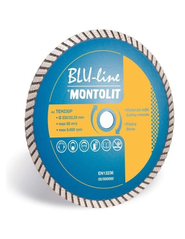 DISCO DIAMANTATO TURMONT MONTOLIT TEH PER MATERIALI DA COSTRUZIONE