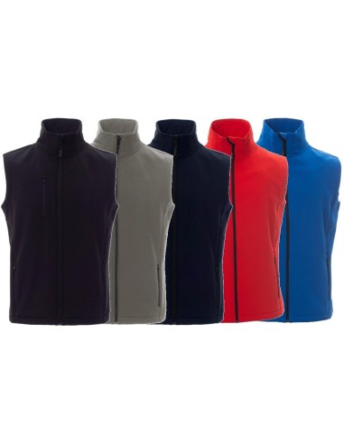 Gilet soft shell Payper glasgow giubbino smanicato traspirante impermeabile uomo