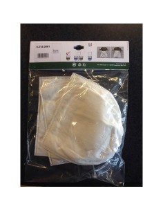 Kit 3 filtri supplementari in panno per aspiraceneri lavor 5.212.0091