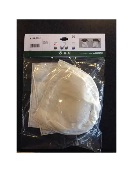 1 - Kit 3 filtri supplementari in panno per aspiraceneri lavor 5.212.0091