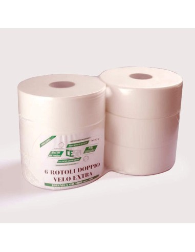 Carta igienica in pura cellulosa 6 rotoli 2 veli 300 mt medium jumbo igcg300