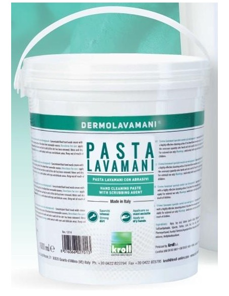 2 - Sapone pasta lavamani KROLL 0102 1 kg sgrassante da lavoro per meccanico