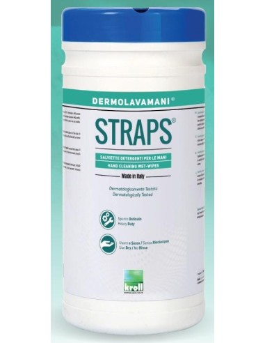 2 - Salviette detergenti lavamani 70 pezzi KROLL straps 2602