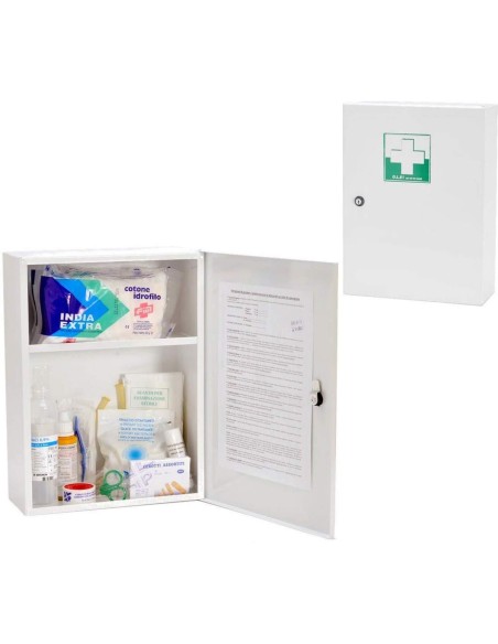 4 - Armadietto pronto soccorso metallo allegato 2 aziende con meno di 3 dipendenti