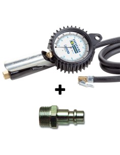 Pistola gonfiaggio wonder by MICHELIN bar psi manometro pneumatici gomme + racc