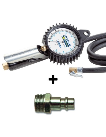 Pistola gonfiaggio wonder by MICHELIN bar psi manometro pneumatici gomme + racc