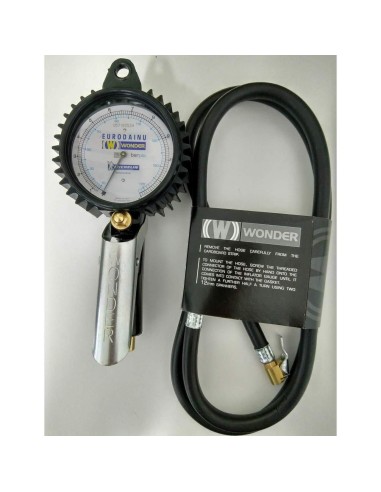 Pistola gonfiaggio wonder by MICHELIN bar psi manometro pneumatici gomme + racc