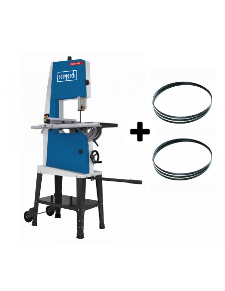 1 - Sega a nastro da banco legno 800 w taglio 205 / 306 mm SCHEPPACH basa3 + 2 lame