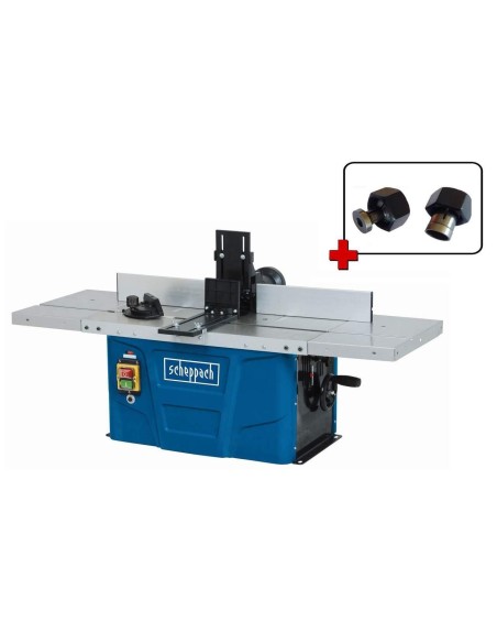 Fresatrice toupie da banco per legno SCHEPPACH hf50 + codoli 1/2" 1/4"