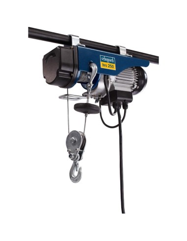 Paranco montacarichi elettrico argano 250 kg SCHEPPACH hrs250 + braccio bandiera