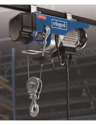 Paranco montacarichi elettrico argano 250 kg SCHEPPACH hrs250 + braccio bandiera