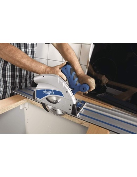 Sega circolare SCHEPPACH pl55 + barra guida 2,8 m di binari + accessori
