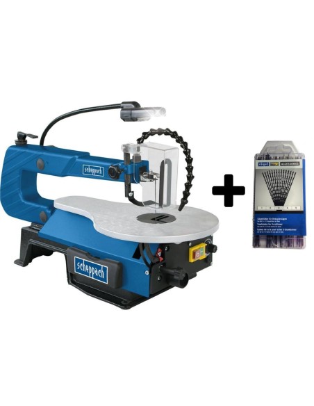 Traforo oscillante SCHEPPACH sd1600v seghetto sega da legno + kit 60 lame