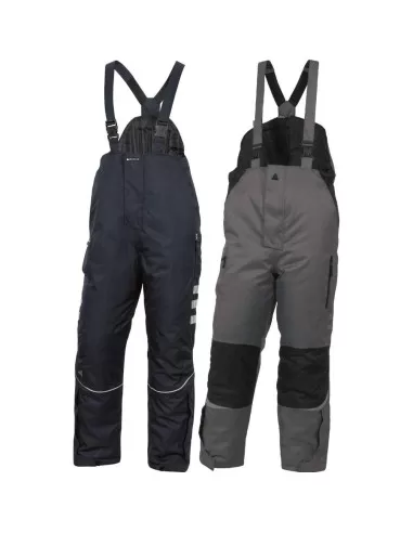 1 - Pantalone termico invernale imbottito lavoro freddo Deltaplus iceberg