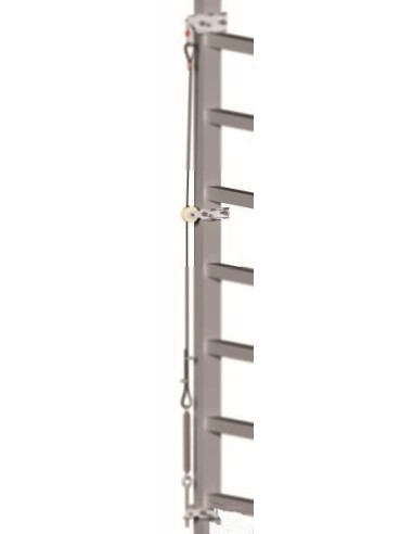 2 - Fissaggio Deltaplus an802 intermedio linea vita fissa per scale o montanti