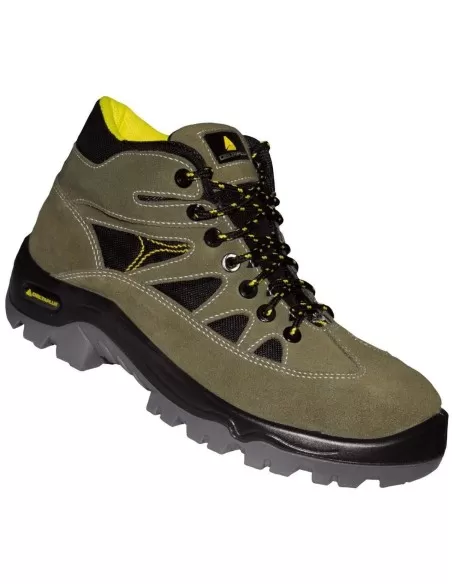 1 - Scarpa antinfortunistica alta pelle scamosciata lavoro Deltaplus auribeau3 s1p