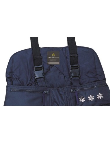 2 - Pantalone Deltaplus austral ii termico pettorina imbottito lavoro freddo