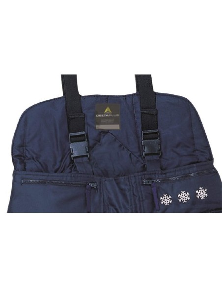 2 - Pantalone Deltaplus austral ii termico pettorina imbottito lavoro freddo