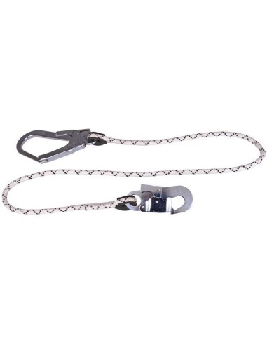 1 - Fune per dispositivi anticaduta Deltaplus lo047150ad corda 1,5m 2 connettori