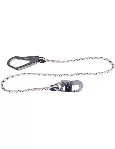 1 - Fune per dispositivi anticaduta Deltaplus lo047150ad corda 1,5m 2 connettori