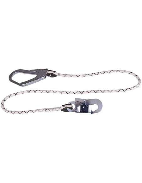 1 - Fune per dispositivi anticaduta Deltaplus lo047150ad corda 1,5m 2 connettori